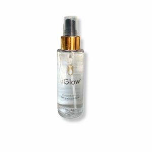 uglow tanning water 100ml self-tan spray bottle with gold cap