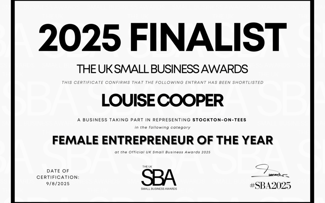 Louise Cooper Shortlisted for Female Entrepreneur of the Year!