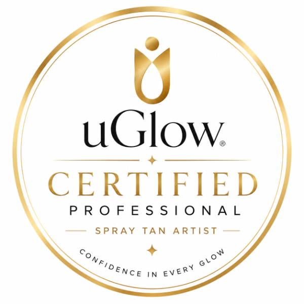uGlow Certified Professional Spray Tan Artist badge